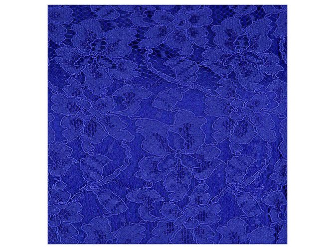 Diane Von Furstenberg DvF Zarita vestido de encaje cobalto Azul - vista 7