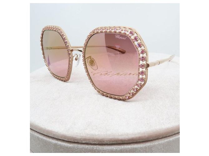 Chopard SCHAF06S 8FCR Cannes Special Collection Sonnenbrille Rosa Metall Pink - Ansicht 7