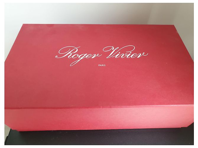 Décolleté Roger Vivier in vernice nera con tacco rosso 36 Nero - vista 10