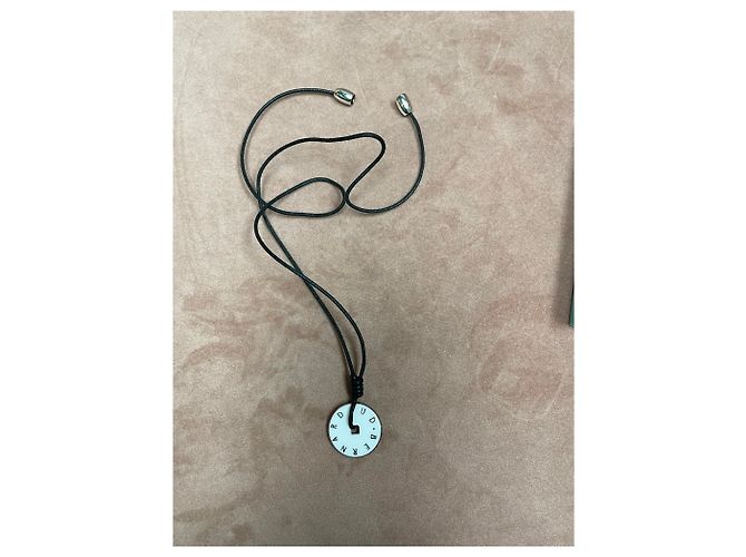 Autre Marque Pendente Collana in Porcellana Nero e Bianco - vista 3