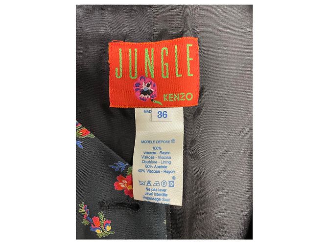 Cardigan Kenzo fantasia floreale viscosa 36 Multicolore - vista 8
