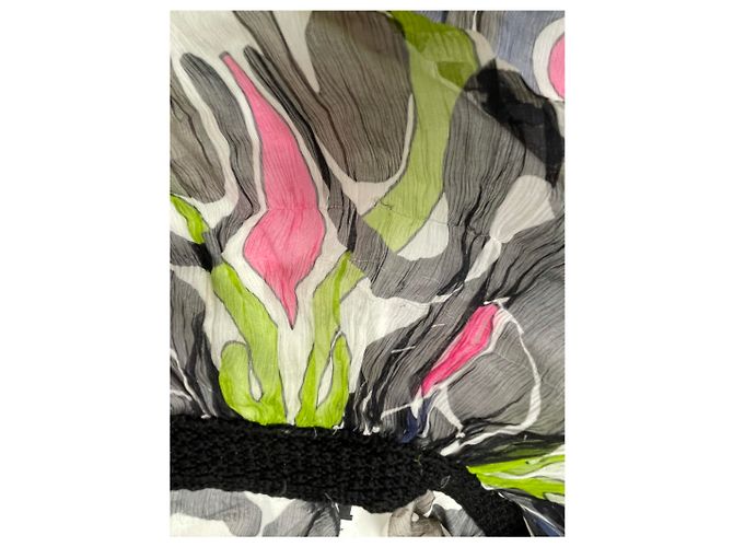 Missoni Seidenkleid Mehrfarbig Größe M Mehrfarben - Ansicht 9