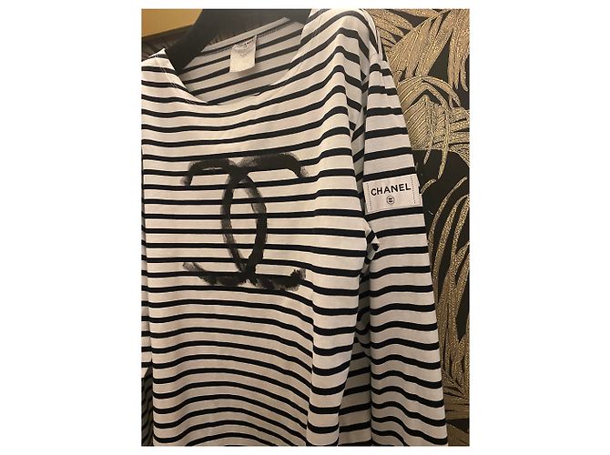 Iconica camicia da marinaio Chanel Blu navy - vista 3