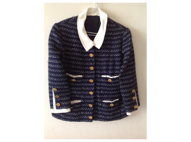 Chanel Jacken Marineblau - Ansicht 3