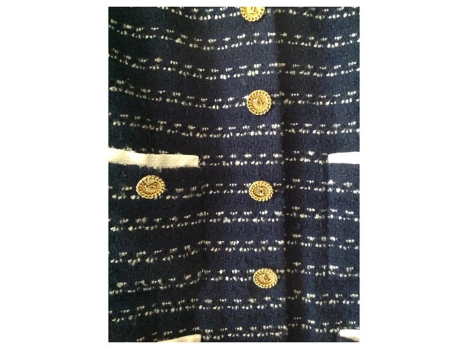 Chanel Jacken Marineblau - Ansicht 8