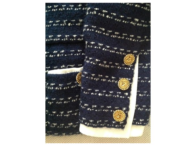Chanel Jacken Marineblau - Ansicht 9