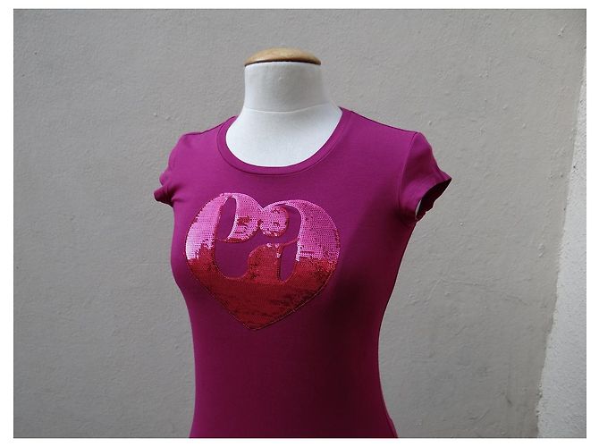 Camiseta Emporio Armani Rosa de Algodão - vista 3