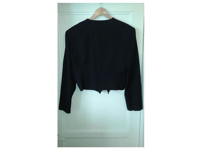 Chaqueta de algodón negra Yves Saint Laurent Negro - vista 10