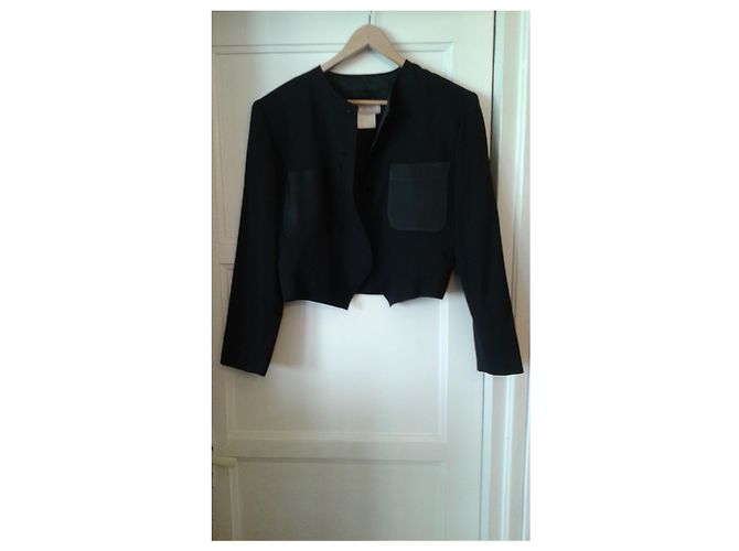 Chaqueta de algodón negra Yves Saint Laurent Negro - vista 3
