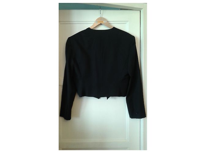 Chaqueta de algodón negra Yves Saint Laurent Negro - vista 4