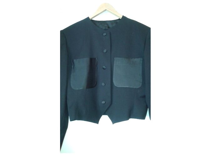 Chaqueta de algodón negra Yves Saint Laurent Negro - vista 6