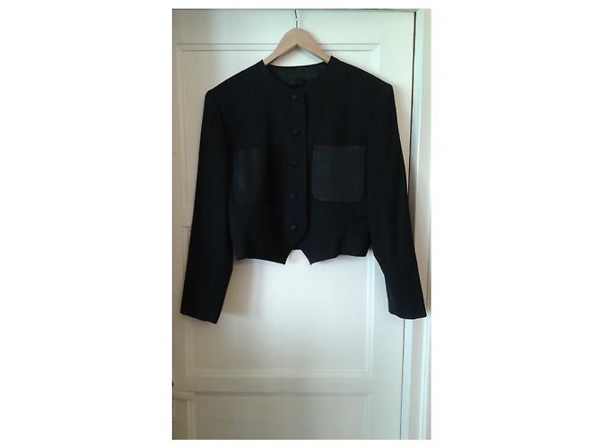 Chaqueta de algodón negra Yves Saint Laurent Negro - vista 9