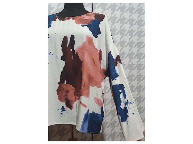 Blusa oversize Samsoe & Samsoe em viscose Multicor - vista 2