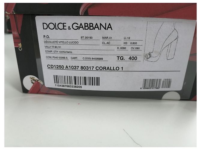 Décolleté Valley Dolce & Gabbana Rosso - vista 3