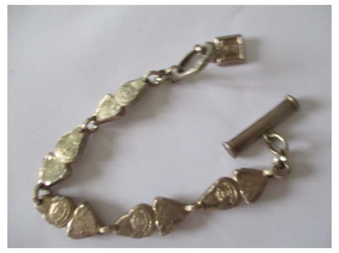 Autre Marque Bracciale Gavilan in peltro d'argento e cristallo - vista 2