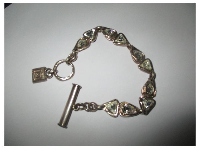 Autre Marque Bracciale Gavilan in peltro d'argento e cristallo - vista 3