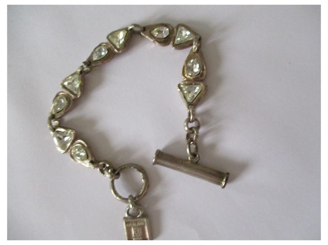 Autre Marque Bracciale Gavilan in peltro d'argento e cristallo - vista 5