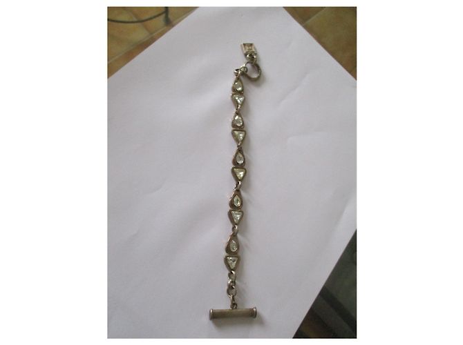 Autre Marque Bracciale Gavilan in peltro d'argento e cristallo - vista 6