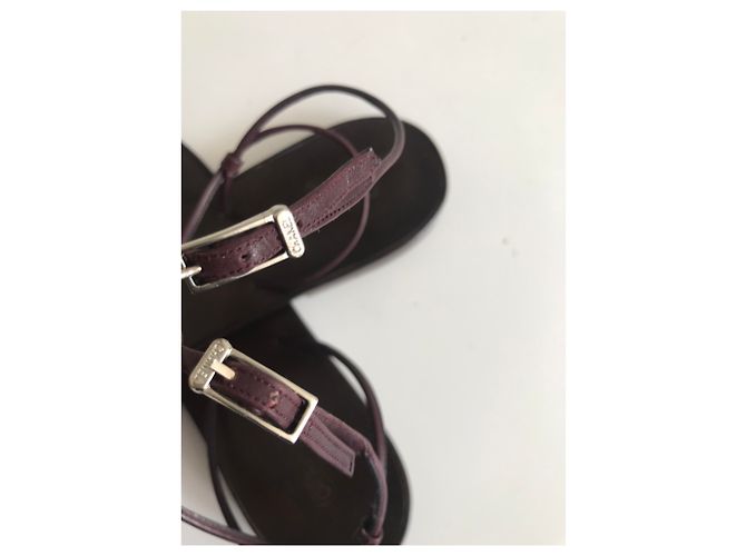Chanel Camellia Toe Post Thong Sandals Brown - view 10