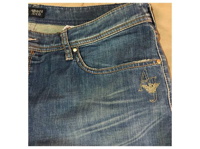 Vaqueros Armani Jeans Azules de Algodón y Elastano para Mujer - vista 4