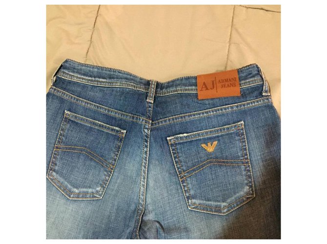 Vaqueros Armani Jeans Azules de Algodón y Elastano para Mujer - vista 5