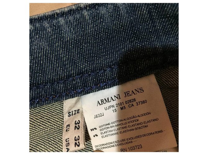 Vaqueros Armani Jeans Azules de Algodón y Elastano para Mujer - vista 6