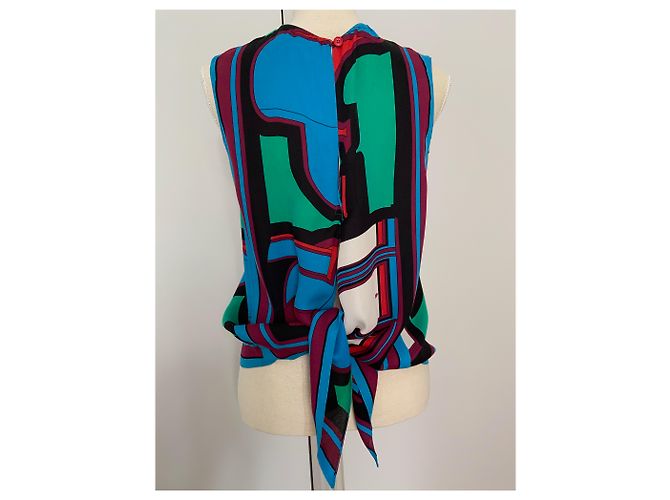 Blusa sin mangas de seda Hermès - vista 5