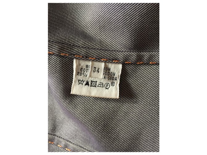 Hermès orange stitched jacket Blue - view 6