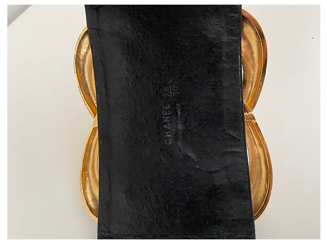 Chanel Belt Black Leather Gold Hardware 80 cm - view 6