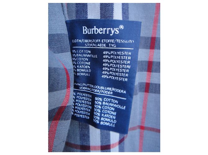 Burberry donna impermeabile vintage t 38 Blu navy - vista 7