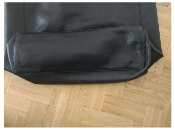 Bolso tote Aridza Bross de piel negra Negro - vista 2