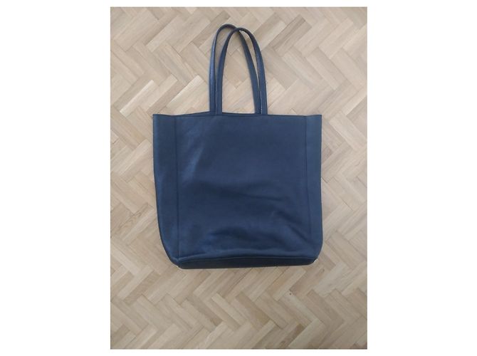 Bolso tote Aridza Bross de piel negra Negro - vista 3
