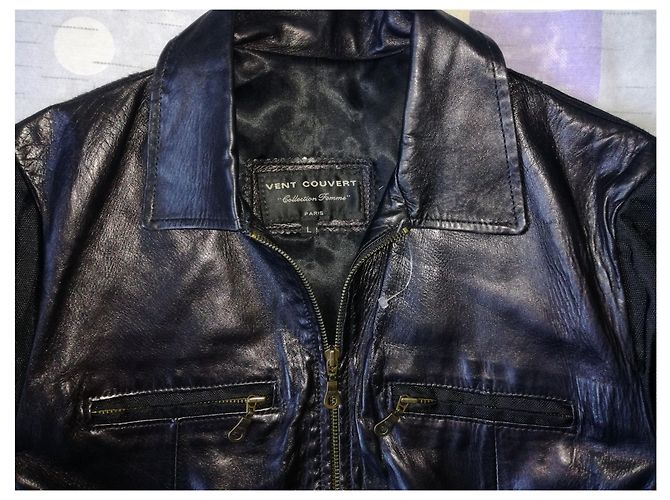 Ventcouvert Chaqueta negra con cremallera corta Negro - vista 6