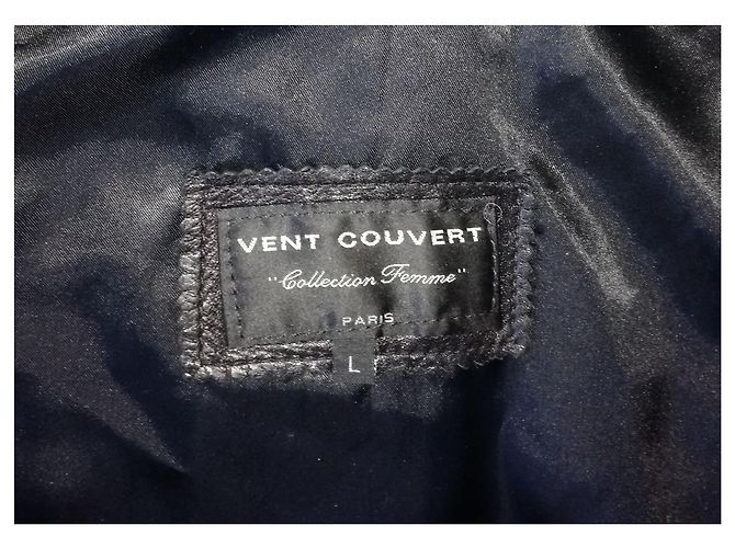 Ventcouvert Chaqueta negra con cremallera corta Negro - vista 8