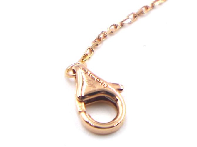 Cartier Rose Gold 18Bracciale a catena con diamanti a C foderato con k - vista 11