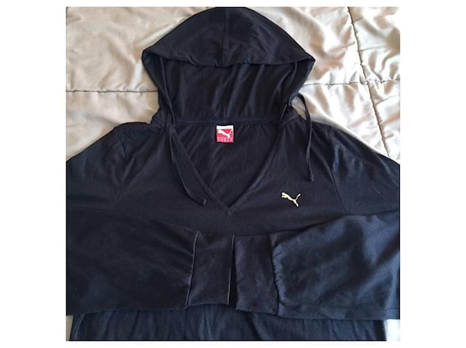 Puma Kapuzenpullover schwarz Baumwolle Polyester - Ansicht 3
