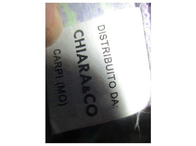 Autre Marque Completo giacca e gonna CHIARA D'ESTE malva e verde cotone Multicolore - vista 11