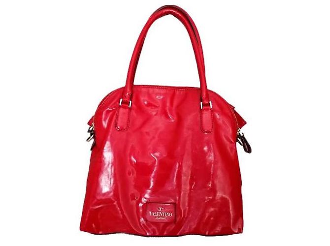 Borsa Valentino Garavani Lacca Bow in vernice rossa Rosso - vista 2
