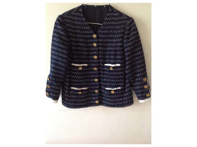 Chanel Jacken Marineblau - Ansicht 14