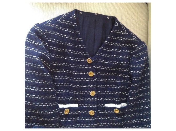Chanel Jacken Marineblau - Ansicht 15