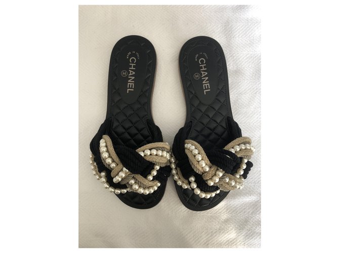 Chanel Sandali piatti Multicolore - vista 5