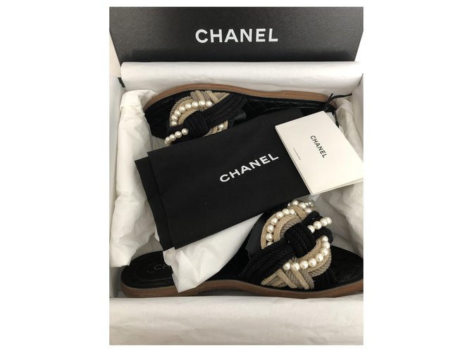 Chanel Sandali piatti Multicolore - vista 8