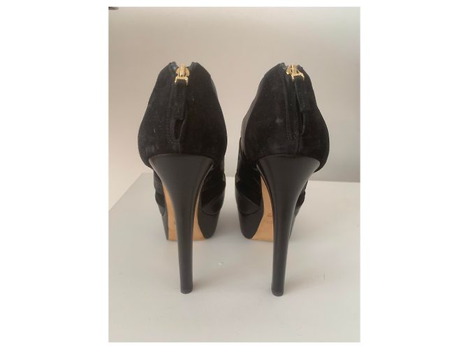 Fendi Absatzschuhe aus Leder Schwarz 39 - Ansicht 4
