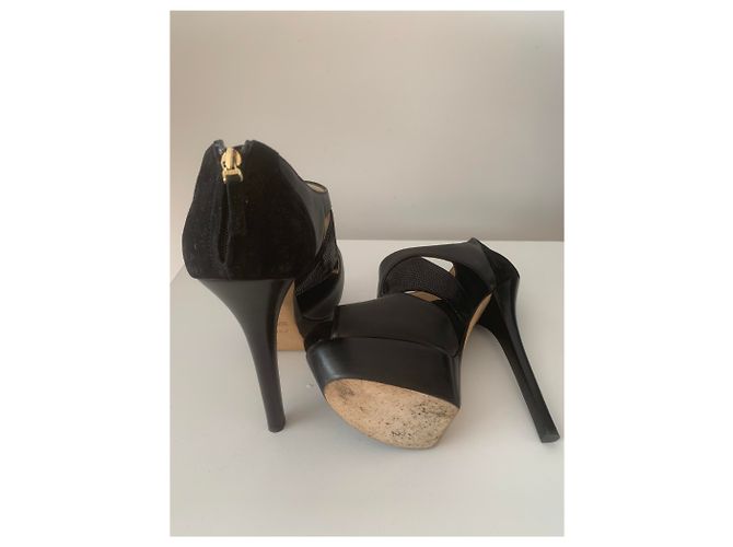 Fendi Absatzschuhe aus Leder Schwarz 39 - Ansicht 5