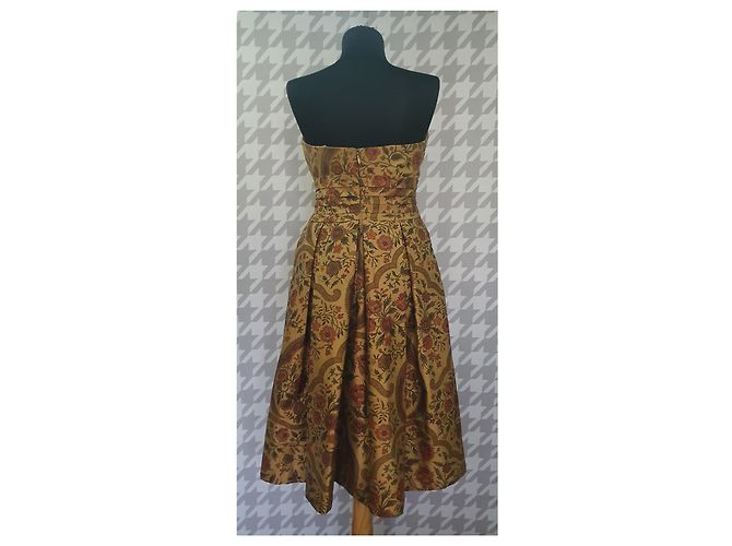 Kay Unger Seidenkleid mit Blumenmuster Mehrfarben - Ansicht 3