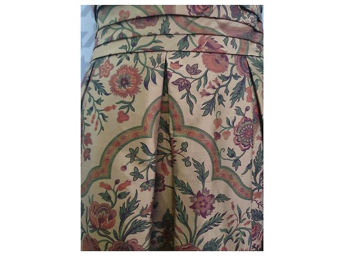 Kay Unger Seidenkleid mit Blumenmuster Mehrfarben - Ansicht 4