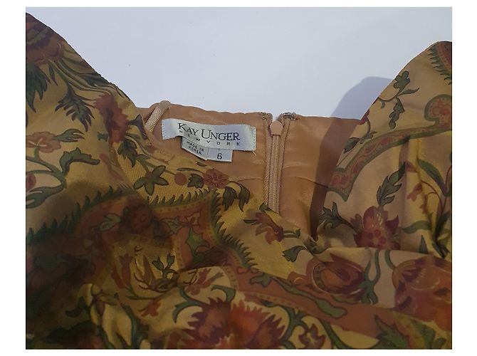 Kay Unger Seidenkleid mit Blumenmuster Mehrfarben - Ansicht 5
