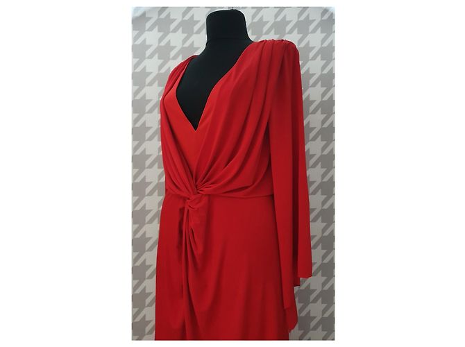 Autre Marque Vestido rojo FOREVER UNIQUE Roja - vista 4