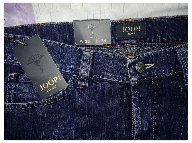 Joop! Novo com a marca "Ronan" Jeans de algodão jeans de perna larga azul Flares - vista 3