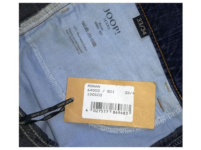 Joop! Novo com a marca "Ronan" Jeans de algodão jeans de perna larga azul Flares - vista 4